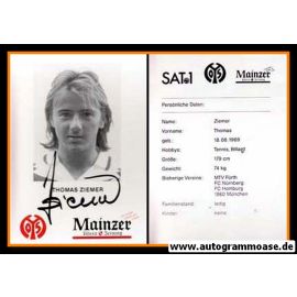 Autogramm Fussball | FSV Mainz 05 | 1995 | Thomas ZIEMER