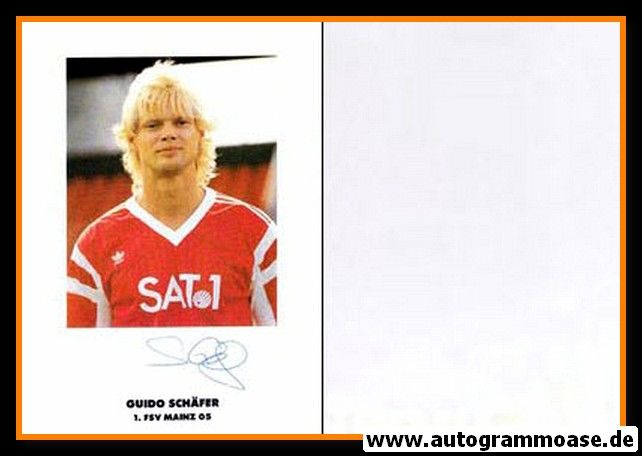 Autogramm Fussball | FSV Mainz 05 | 1990 | Guido SCHÄFER