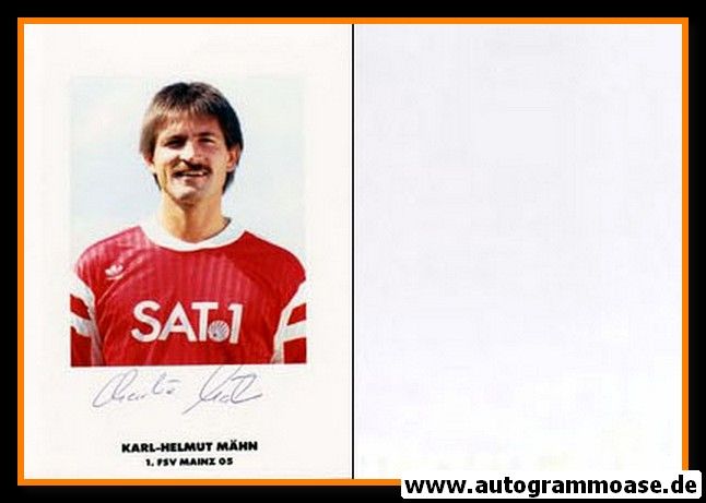 Autogramm Fussball | FSV Mainz 05 | 1990 | Karl-Helmut MÄHN