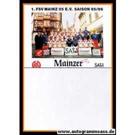 Mannschaftskarte Fussball | FSV Mainz 05 | 1990