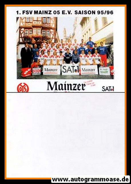 Mannschaftskarte Fussball | FSV Mainz 05 | 1990