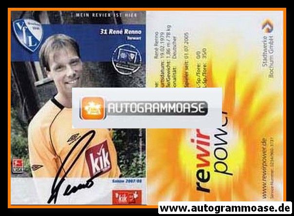 Autogramm Fussball | VfL Bochum | 2007 | Rene RENNO