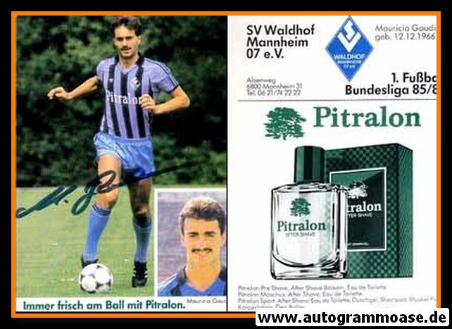 Autogramm Fussball | SV Waldhof Mannheim | 1985 | Maurizio GAUDINO