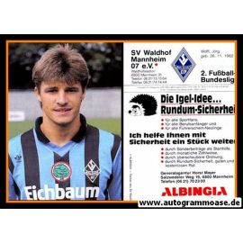 Autogramm Fussball | SV Waldhof Mannheim | 1990 | J&ouml;rg WOLFF