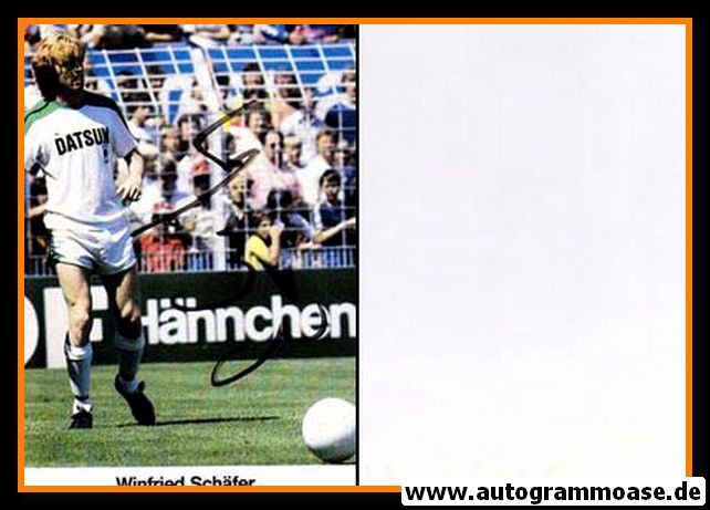 Autogramm Fussball | Borussia Mönchengladbach | 1982 | Winfried SCHÄFER