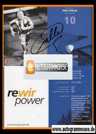 Autogramm Fussball | VfL Bochum | 2009 | Joel EPALLE