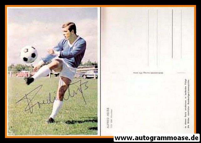 Autogramm Fussball | TSV 1860 München | 1960er | Alfred HEISS (Bergmann)