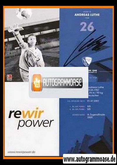 Autogramm Fussball | VfL Bochum | 2009 | Andreas LUTHE
