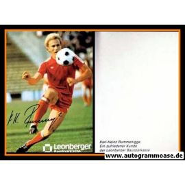 Autogramm Fussball | FC Bayern München | 1980er | Karl-Heinz RUMMENIGGE (Leonberger)