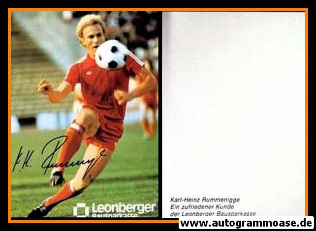 Autogramm Fussball | FC Bayern München | 1980er | Karl-Heinz RUMMENIGGE (Leonberger)