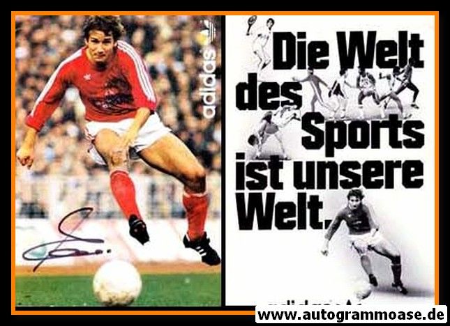 Autogramm Fussball | FC Bayern München | 1980er | Wolfgang DREMMLER (Adidas)