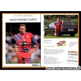 Autogramm Fussball | FC Bayern M&uuml;nchen | 1994 | Jean-Pierre PAPIN