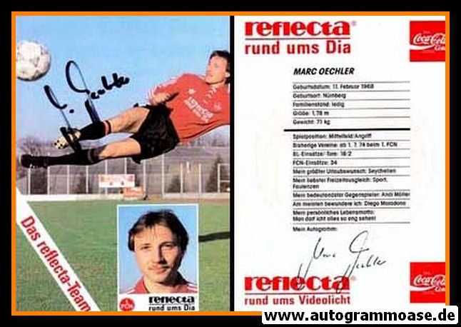 Autogramm Fussball | 1. FC Nürnberg | 1990 | Marc OECHLER