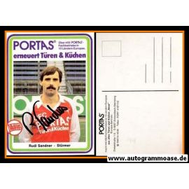 Autogramm Fussball | Kickers Offenbach | 1984 | Rudi SANDNER