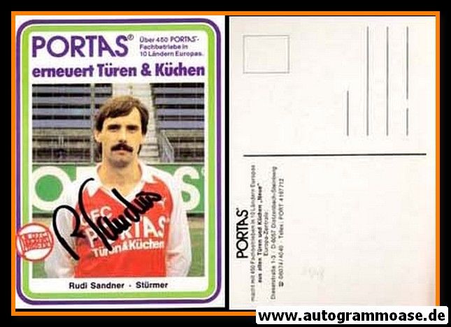 Autogramm Fussball | Kickers Offenbach | 1984 | Rudi SANDNER