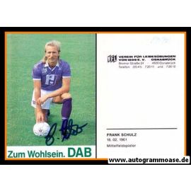 Autogramm Fussball | VfL Osnabrück | 1989 | Frank SCHULZ