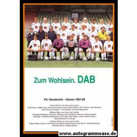 Mannschaftskarte Fussball | VfL Osnabrück | 1991 + 3 AG