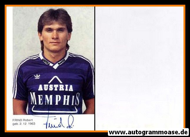 Autogramm Fussball | FK Austria Memphis Wien | 1990 | Robert FRIND