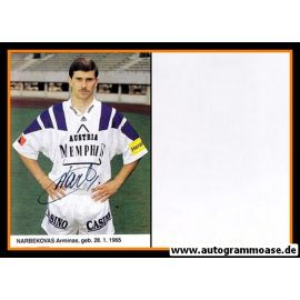 Autogramm Fussball | FK Austria Memphis Wien | 1992 | Arminas NARBEVOKAS