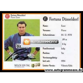 Pierre Esser, Germany 🇩🇪 Fortuna Düsseldorf 1995/96 hand signed