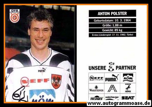 Autogramm Fussball | Österreich | 1996 | Toni POLSTER