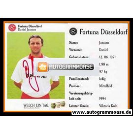 Autogramm Fussball | Fortuna Düsseldorf | 1994 | Daniel JANSSEN