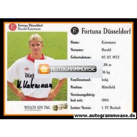 Autogramm Fussball | Fortuna Düsseldorf | 1994 | Harald KATEMANN