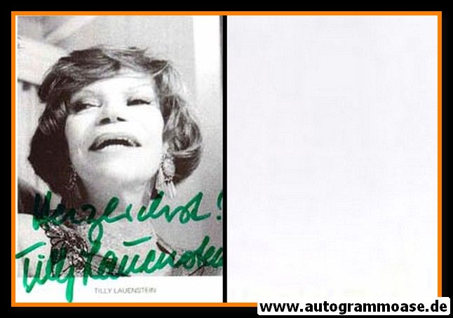 Autogramm Schauspieler | Tilly LAUENSTEIN | 1970er (Portrait SW) 2