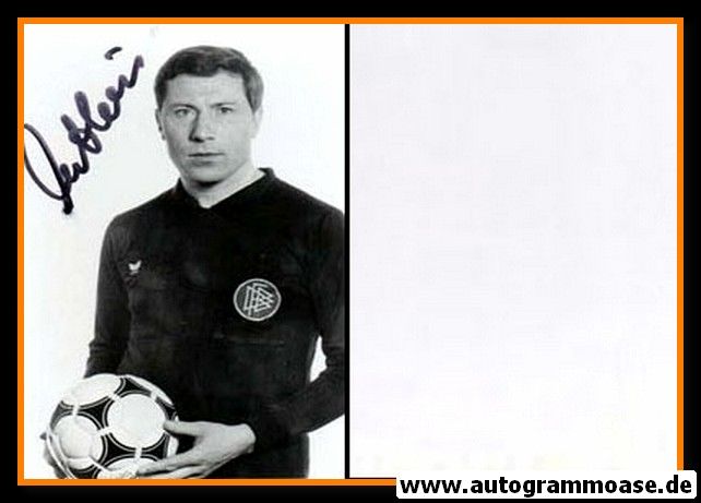 Autogramm Fussball | Schiedsrichter | 1980er Foto | Anton MATHEIS (Portrait SW)