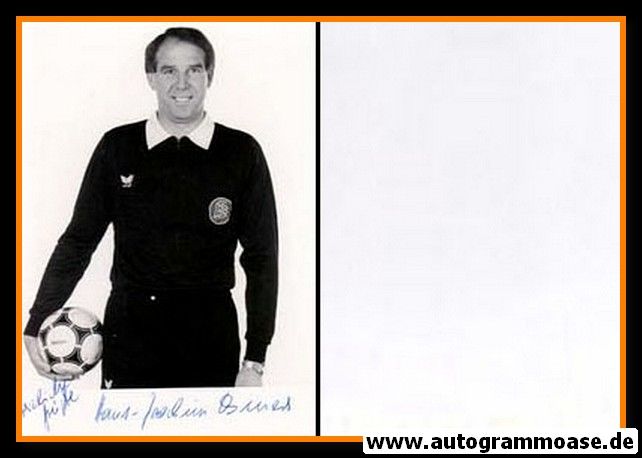Autogramm Fussball | Schiedsrichter | 1980er Foto | Hans-Joachim OSMERS (Portrait SW)