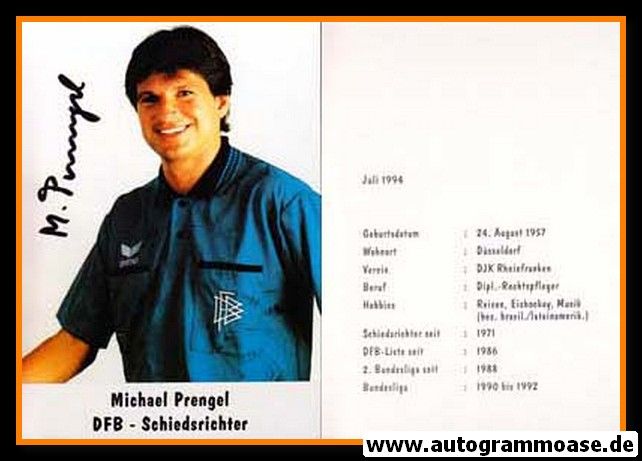 Autogramm Fussball | Schiedsrichter | 1994 | Michael PRENGEL