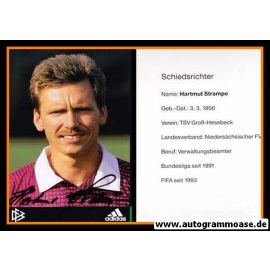 Autogramm Fussball | Schiedsrichter | 1997 Adidas | Hartmut STRAMPE