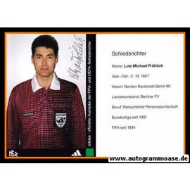 Autogramm Fussball | Schiedsrichter | 1997 Adidas | Lutz Michael FRÖHLICH