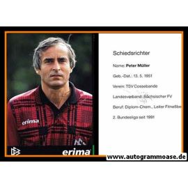 Autogramm Fussball | Schiedsrichter | 1997 Erima | Peter M&Uuml;LLER