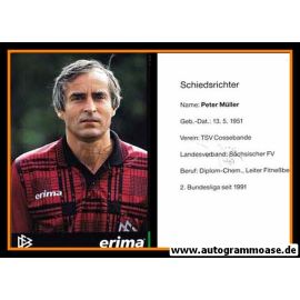 Autogramm Fussball | Schiedsrichter | 1997 Erima | Peter MÜLLER