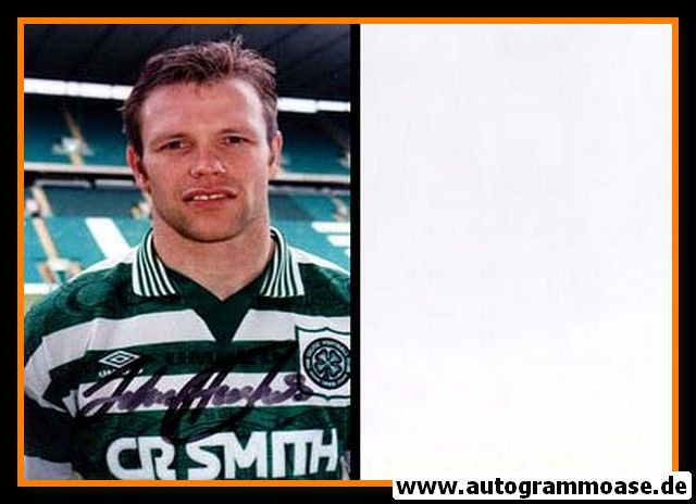 Autogramm Fussball | Celtic Glasgow | 1990er Foto | John HUGHES