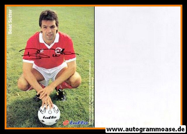 Autogramm Fussball | Schweiz | 1990er Lotto | Beat SUTTER