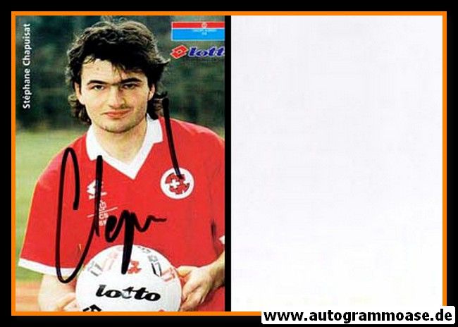 Autogramm Fussball | Schweiz | 1994 Lotto | Stephane CHAPUISAT (Ball)