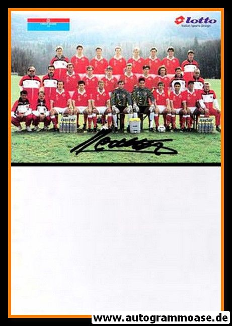 Mannschaftskarte Fussball | Schweiz | 1994 Lotto + AG Henchoz