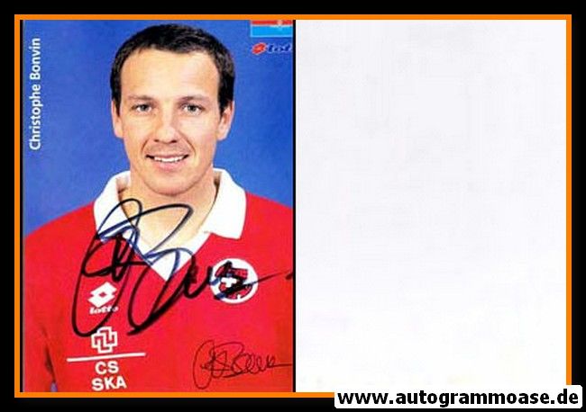 Autogramm Fussball | Schweiz | 1996 Lotto | Christophe BONVIN