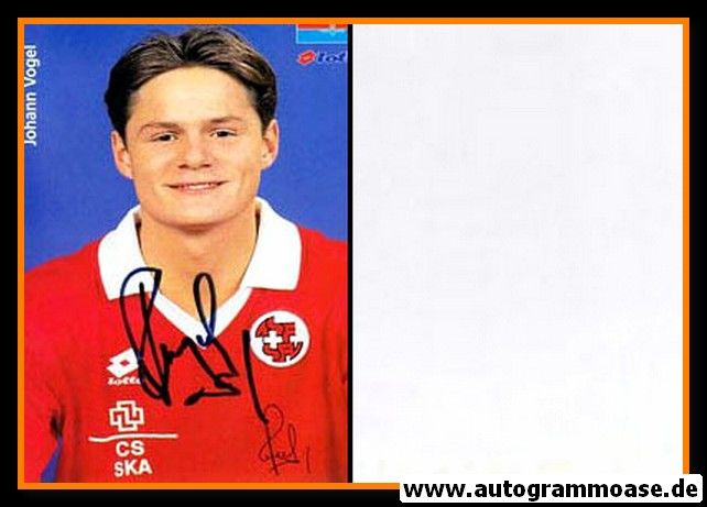 Autogramm Fussball | Schweiz | 1996 Lotto | Johann VOGEL