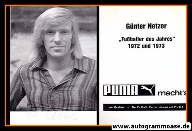 Autogramm Fussball | Borussia Mönchengladbach | 1973 | Günter NETZER (FdJ)