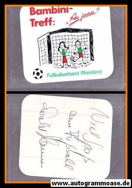 Autogramm Fussball | 1980er | Ewald HAMMES (Zeichnung Rheinland)