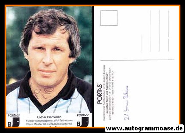 Autogramm Fussball | DFB | 1980er Portas | Lothar EMMERICH