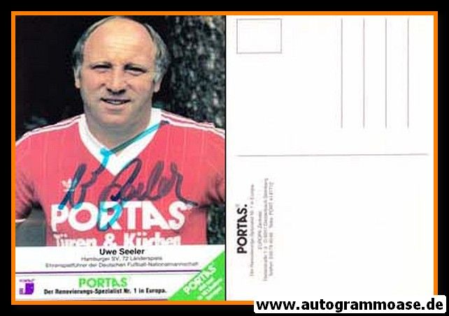 Autogramm Fussball | 1980er Portas | Uwe SEELER (Portrait Color)