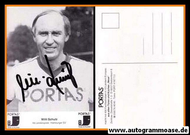 Autogramm Fussball | 1980er Portas | Willi SCHULZ (Portrait SW)