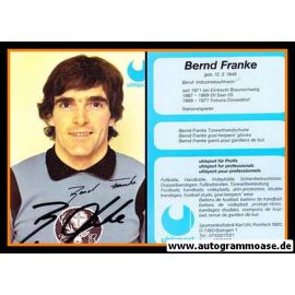 Autogramm Fussball | Eintracht Braunschweig | 1980er Uhlsport | Bernd FRANKE (Portrait Color)