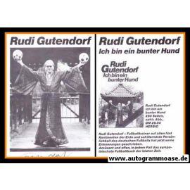 Autogramm Fussball | 1987 | Rudi GUTENDORF (Portrait SW) Bunter Hund