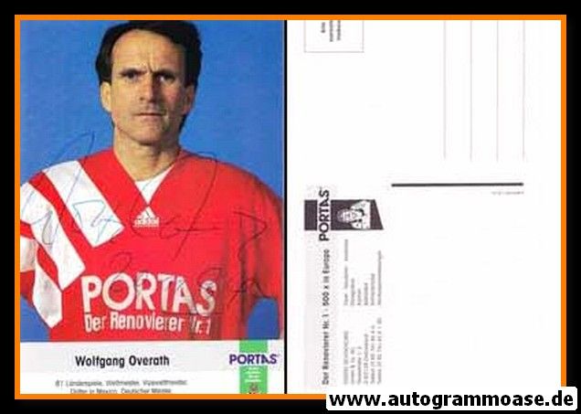 Autogramm Fussball | 1990er Portas | Wolfgang OVERATH