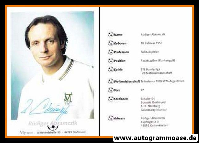 Autogramm Fussball | 2000er | Rüdiger ABRAMCZIK (VIP Sport)